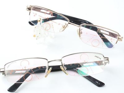 青少年眼镜框多焦点半框学生渐进眼镜架 1318 53-18-135 产品介绍